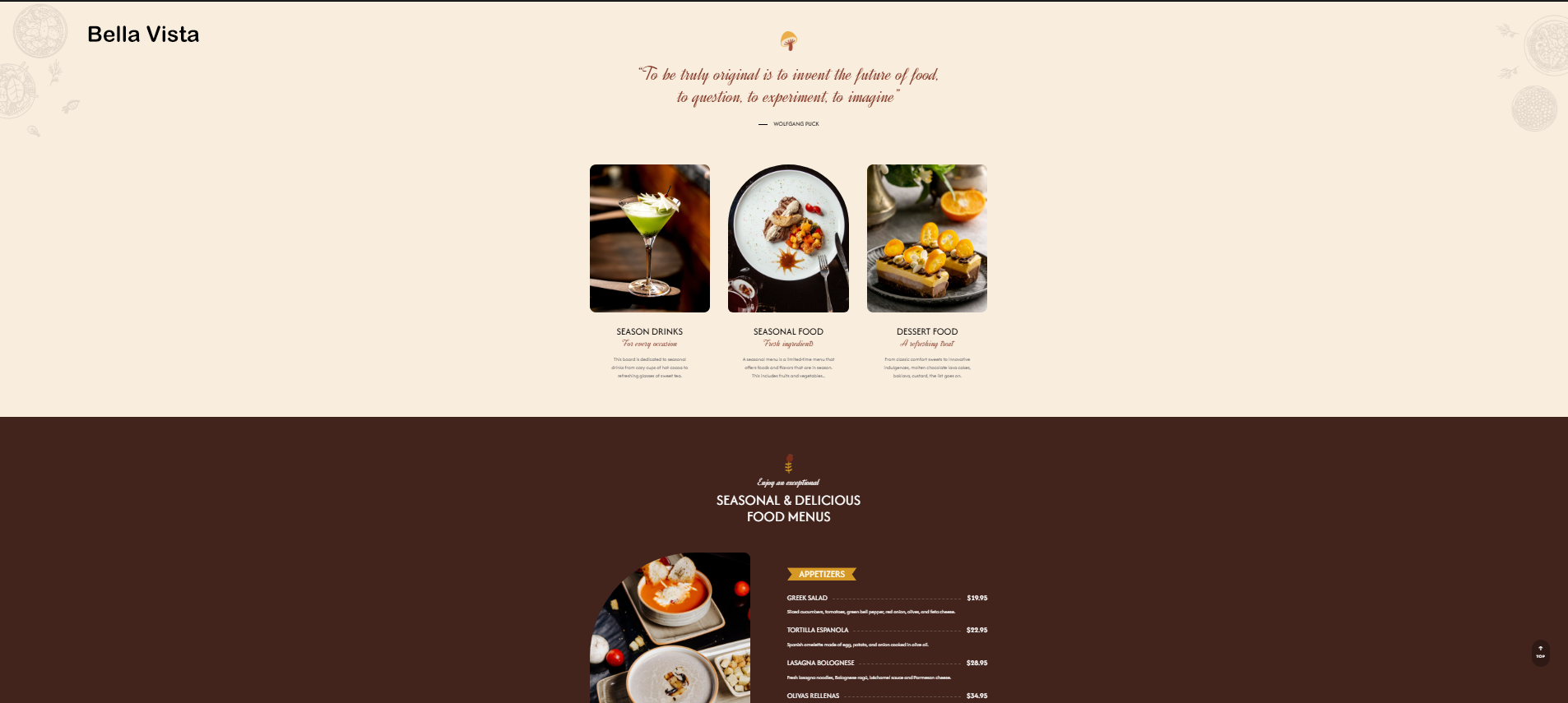 Modern Restaurant Website